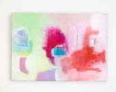 Contemporary Abstract oil painting on canvasboard 5"x7"