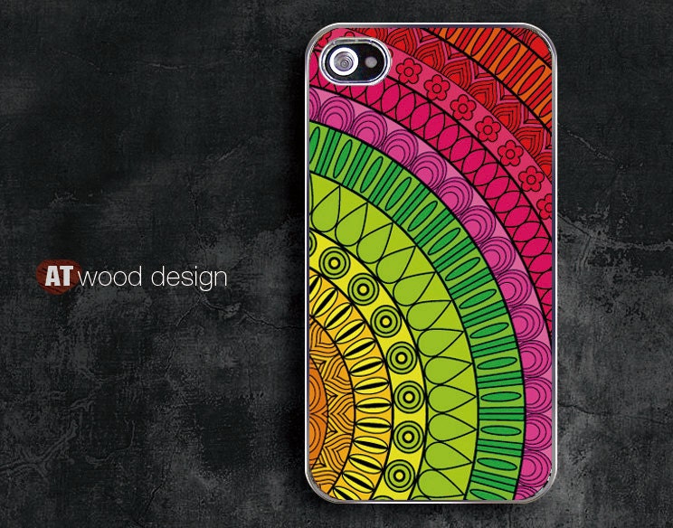 unique Iphone cases iphone 4 case iphone 4s case iphone 4 cover Iphone light silvery colors flower image design printing