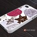 unique Hard case Rubber case iphone 4 case iphone 4s case New Iphone 5 case illustration purple red flower graphic iphone case design