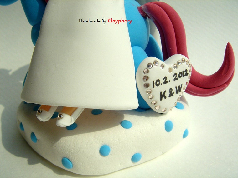 fairy-tale wedding cake topper
