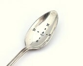 Compass and Anchor Spoon.  Nautical Decor Hand Stamped Upcycled Silverware.