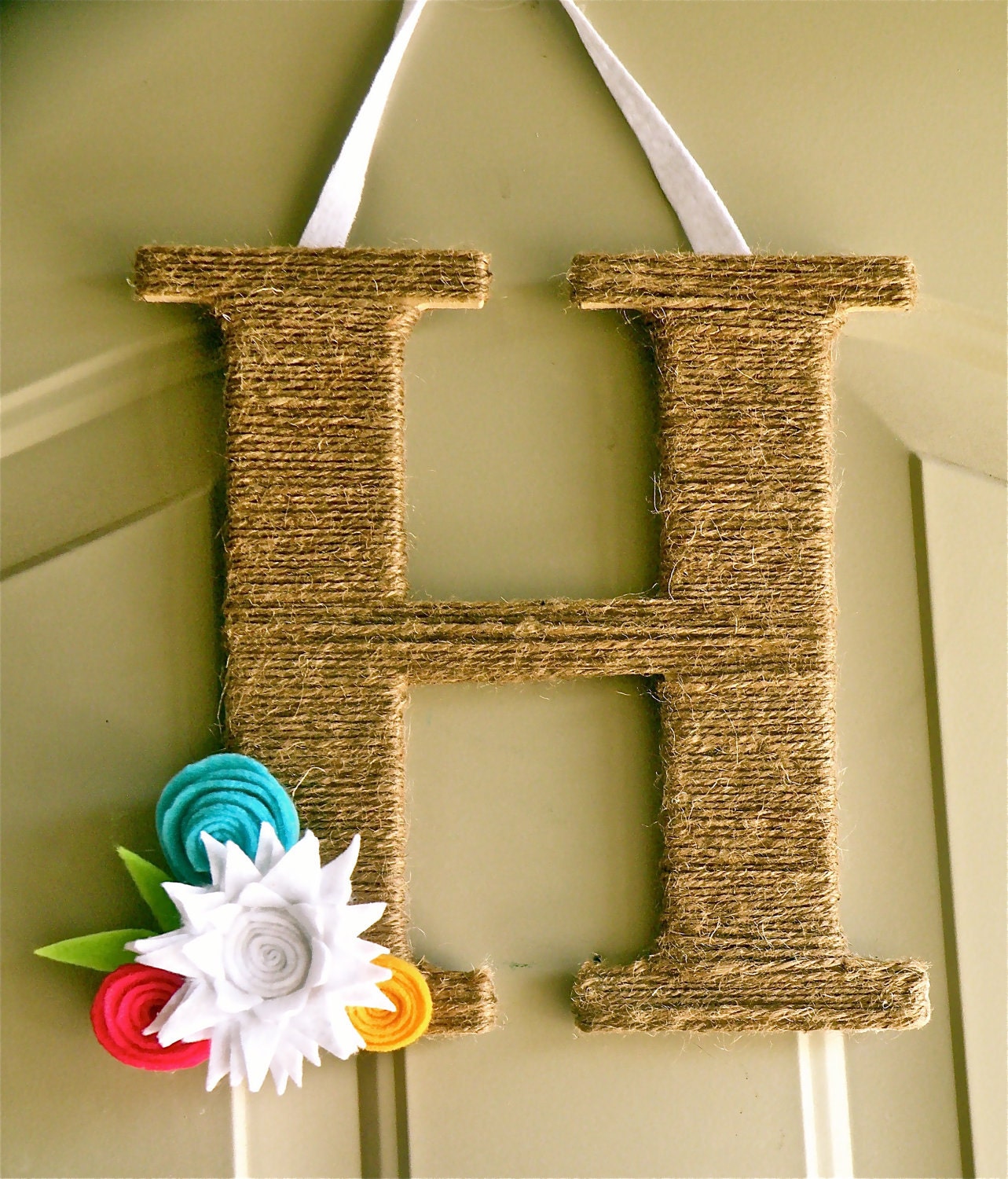 Twine Monogram Wreath