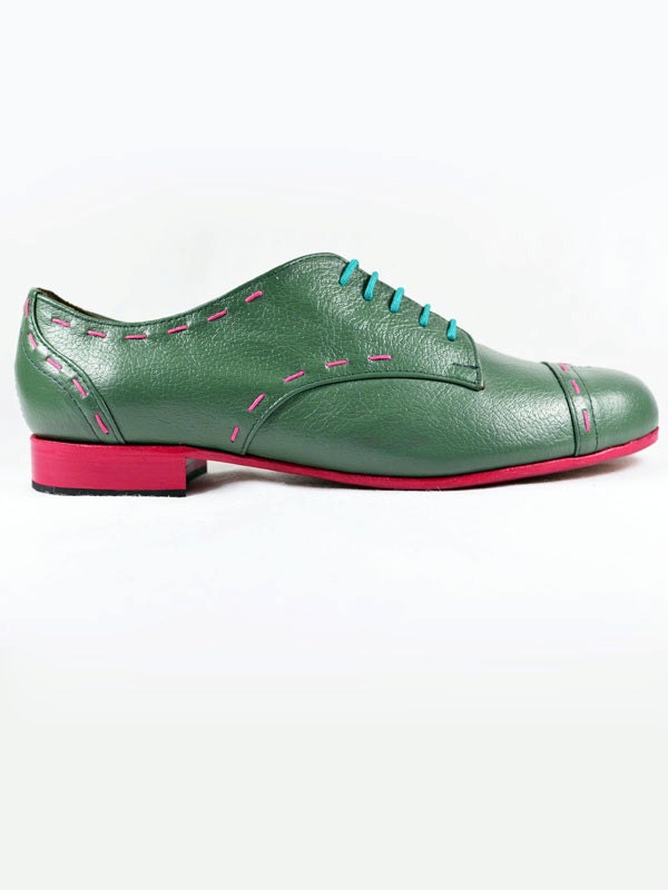 MARCUE - Women's - Handmade Leather Shoes - Pinksole Mint