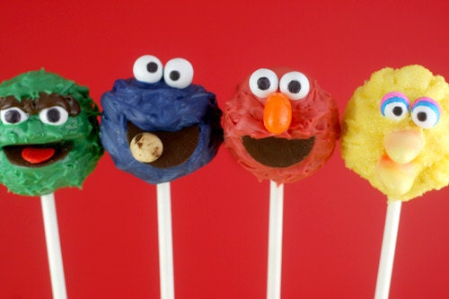 Sesame Street Cake Pops-Made to order 1 dozen