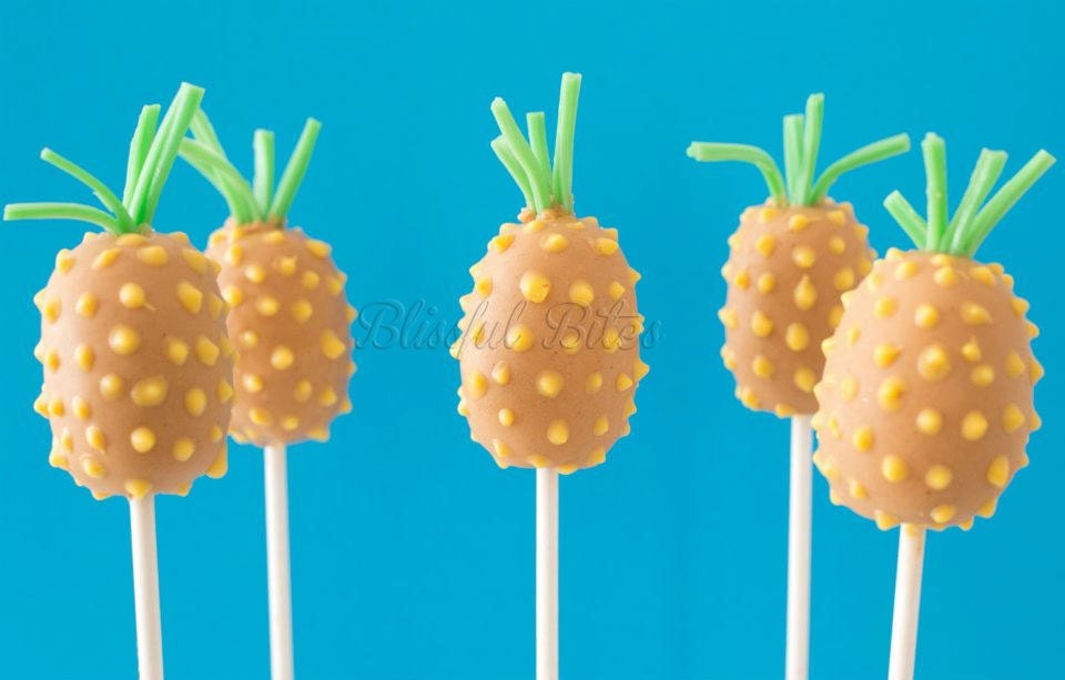 Pineapple Cake Pops-Made to Order 1 dozen