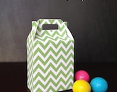 Pick a Color Chevron Mini Gable Favor Box