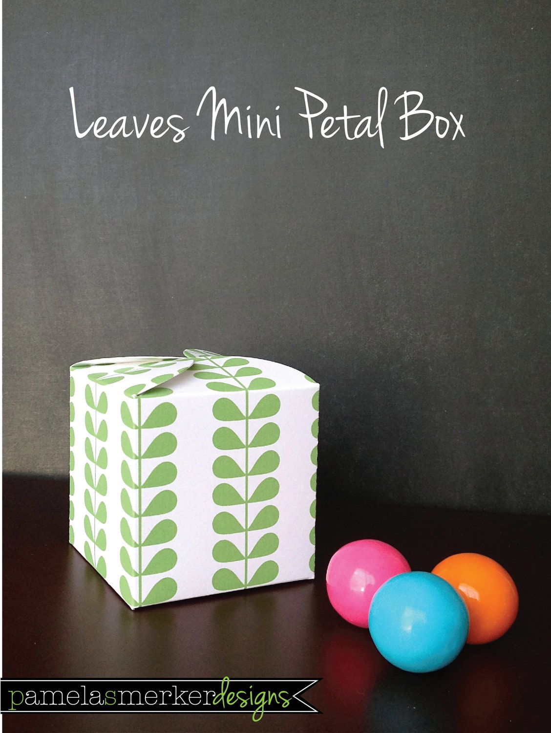Pick a Color Leaves Mini Petal Favor Box