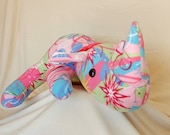 Pinkie the Rhino, Animal Toys, Stuffed Animals - sallyressler