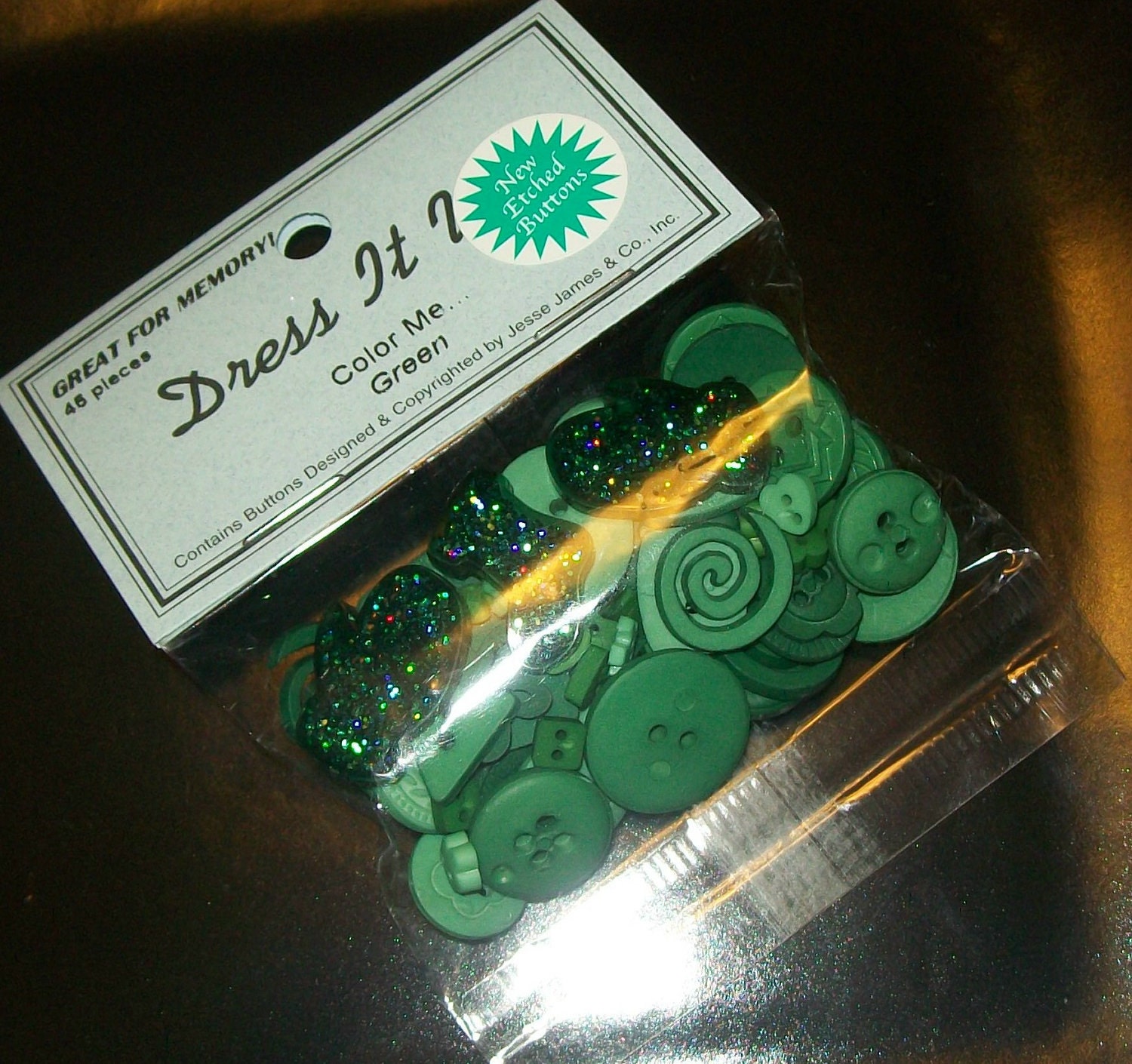 Color Me Green Buttons