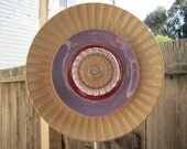 Marshmellow Ceramic Glass Garden Plate