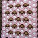 Email Crochet Baby Blanket PDF PATTERN - Baby Girl Feel and Learn Blanket, Stroller Blanket - Neapolitan Pink, Brown, White Monkeys Pattern