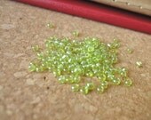 Lime Green Seed Beads by TMDElements on Etsy