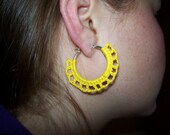 Crochet Hoop in yellow
