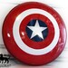 Hand-Crafted Steel Captain America Shield -- Full Size and Dished/Domed