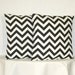 20 inch Pillow Covers -  Black and White Chevron - Zig Zag Accent Pillow - 20 x 20 inch square - TWO PILLOW COVERS