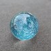 Contemporary Art Glass Blue SKY Galaxy Hand Made Lampwork Marble by Jenifer Liput 1.4 in