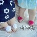 Hot Pink Poof Baby Sandals with Matching Headband