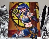 My Turn - An original digital drawing presented in a high quality 8 X 10 print.