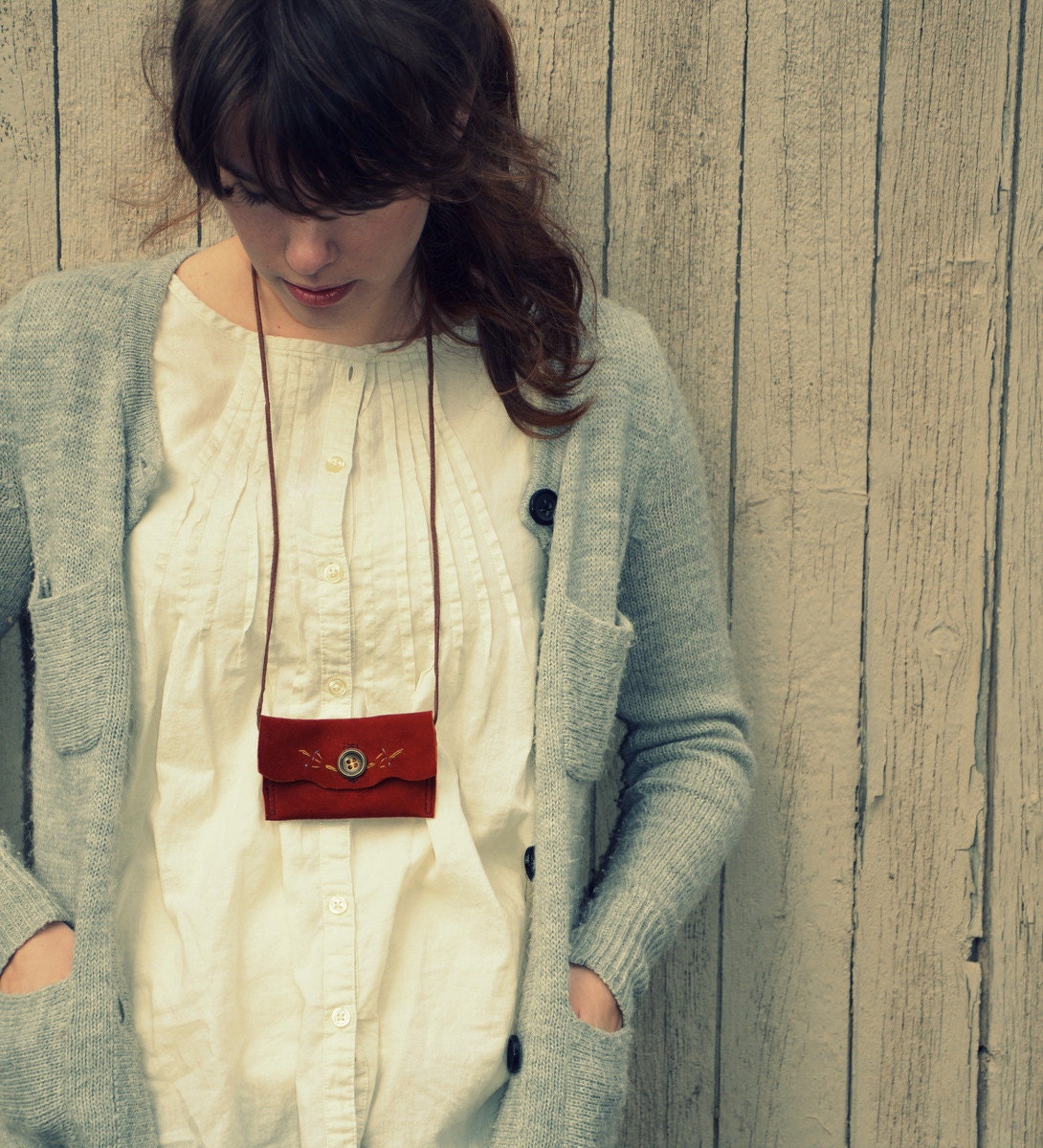 Leather Envelope Pouch