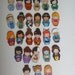 Disney Princess Kokeshi Magnet set