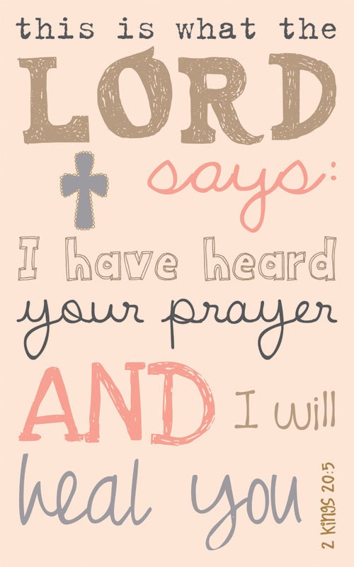 Scripture Art, Bible Verse Art, Faith Based Art, 2 Kings 20:5, 5x8 art print on wood
