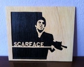 Scarface Tony Montana Scroll saw picture portrait