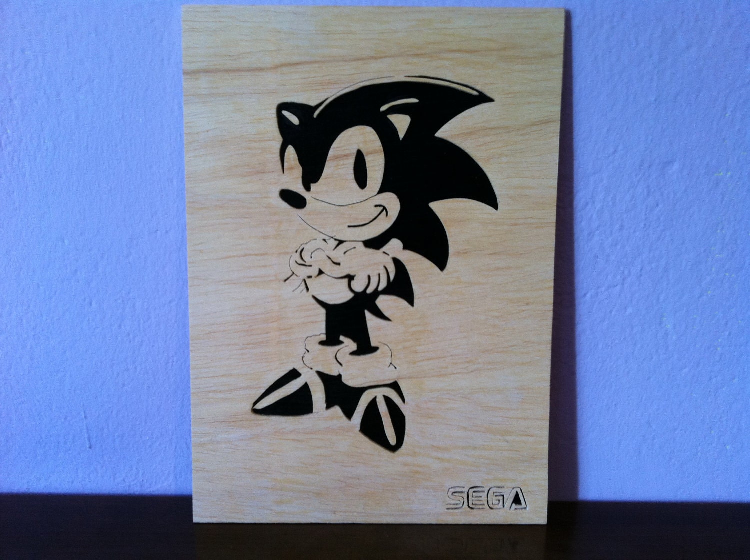 Sonic the hedgehog Wood scroll saw