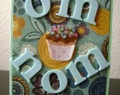 Om Nom Spearmint Green Birthday Card