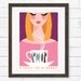 Retro kitchen mid century art poster Rorstrand A lovely cup of Norway A3 / 11x14