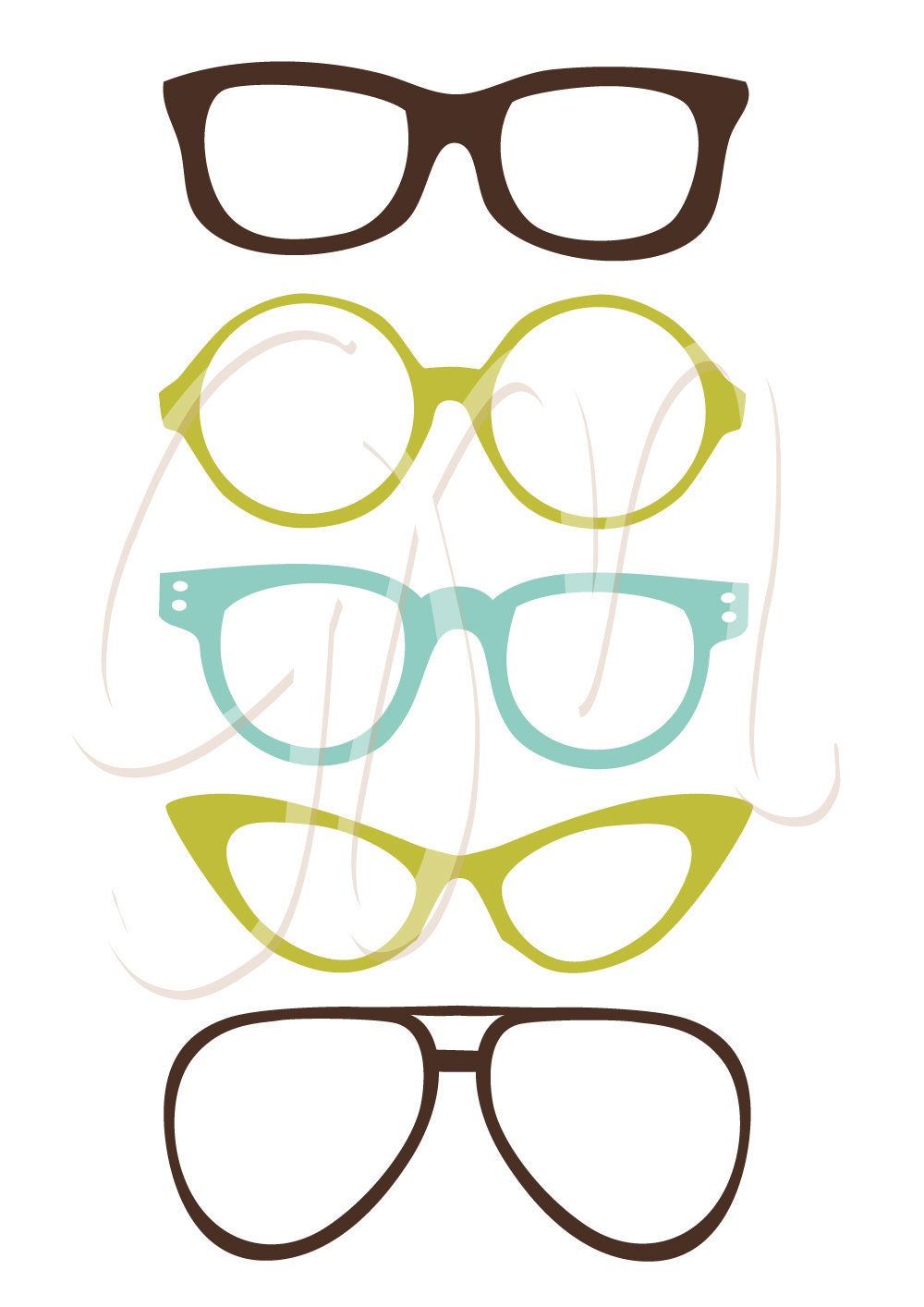 Mustache, Spectacles and Lips Kiss Digital Clipart Set. DIY Photo Booth Printables. Best Wedding Party Props
