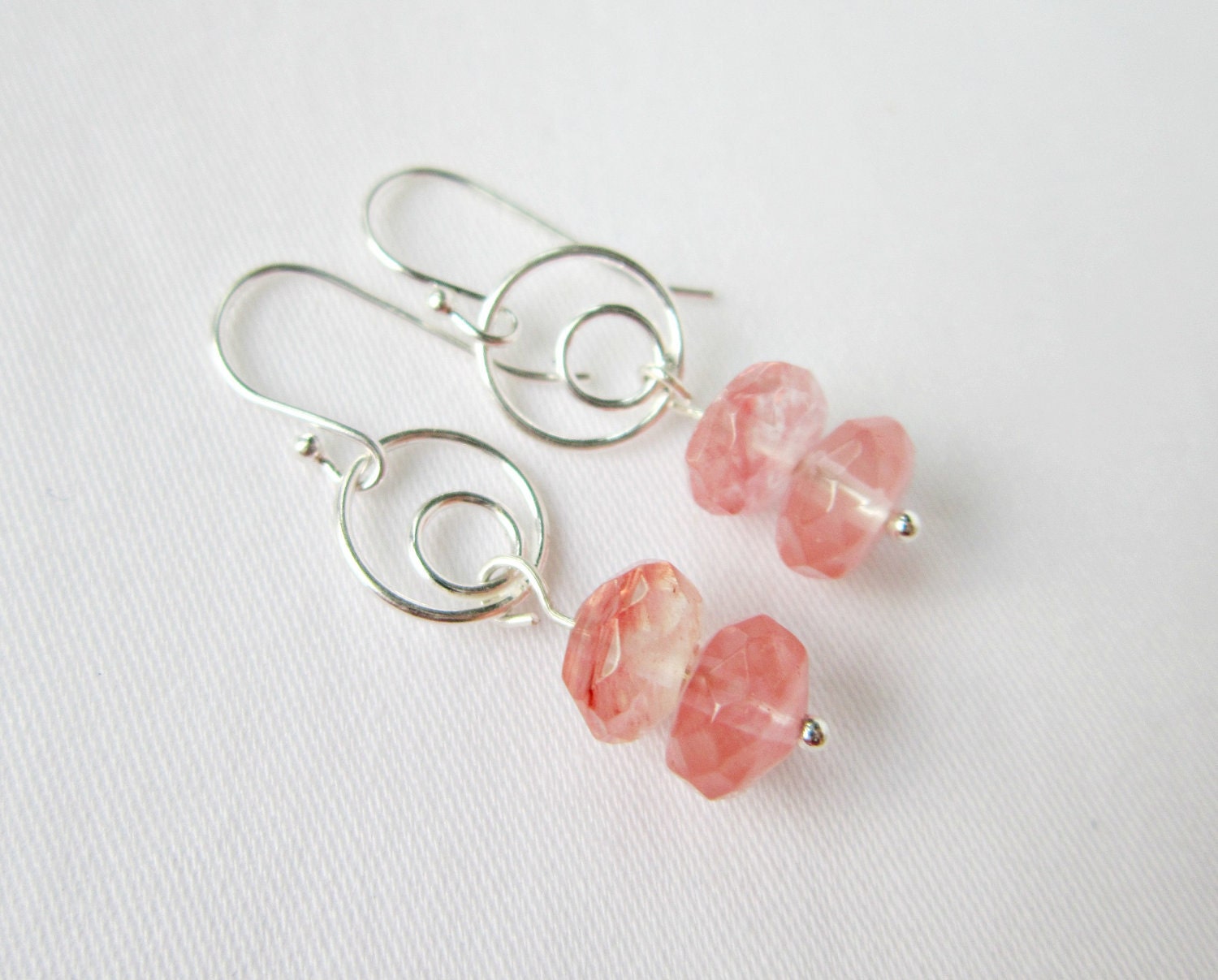 Watermelon Tourmaline earrings