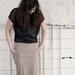 Long Maxi Skirt - camel brown bamboo jersey high waisted style, bohemian fashion boho hippie - large