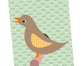 Wallpaper tree with birdhouses and birds decal