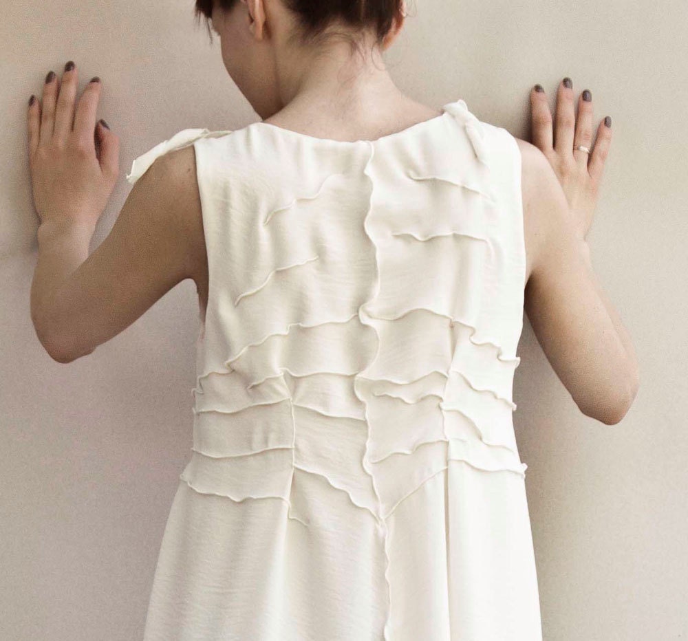 Bridesmaids dress - Bohemian style dresses - Ivory white light beige