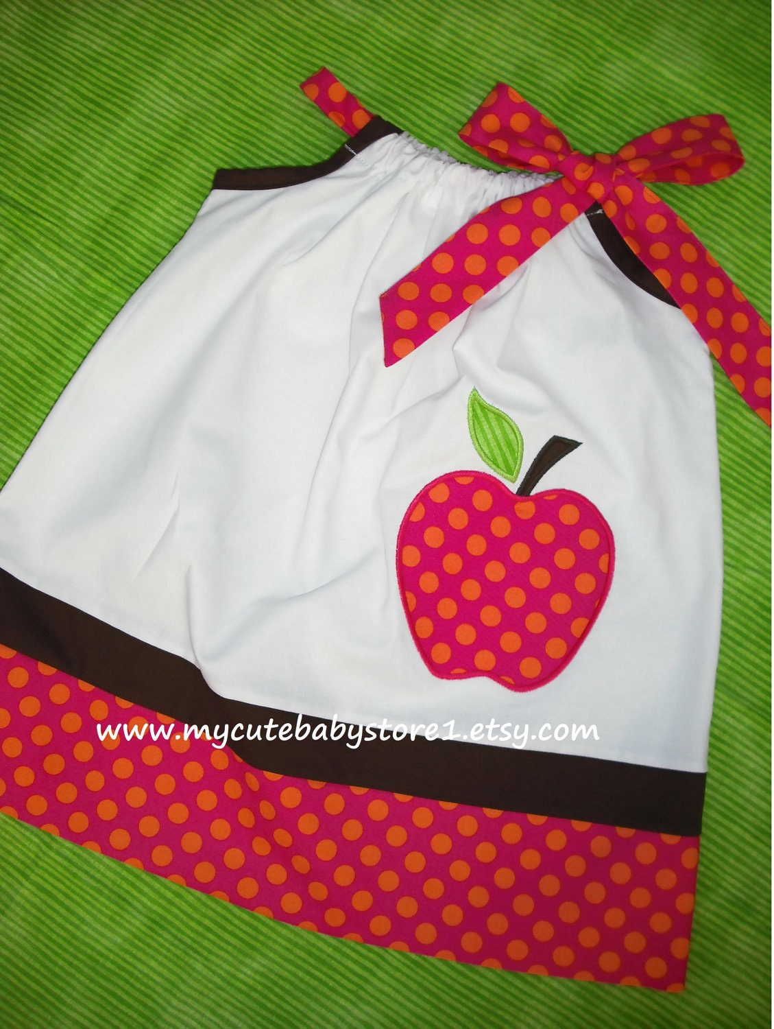 Back to School.... Apple Pillowcaase Dress