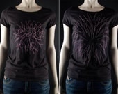 interactive shirt, size S, organic stretch cotton, embroidered, comfortable and playful, with Bespeling brush