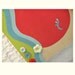 Pink Button Whale girls decor eco friendly collage on wood, 25x25,Wall Art, Nursery Art,Kids room art,kids wall art
