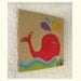Pink Button Whale girls decor eco friendly collage on wood, 25x25,Wall Art, Nursery Art,Kids room art,kids wall art