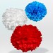 Set of 10 Tissue Paper Pom Poms - Choose your Colors