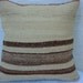 ORGANIC Modern Bohemian Home Decor,Turkish Kilim Pillow Cover 16"x16",Tribal Pillow,Vintage Kilim Pillow,Soft Kilim Pillow,Throw Pillow.