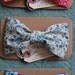 Tea Party Floral Bow-Tie Hair Clip - Large Summer Bow - China Blue, Rose, Blossom, and Butterfly Pattern - Barrette - For Child or Adult