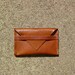 avgvst business card holder - cognac leather