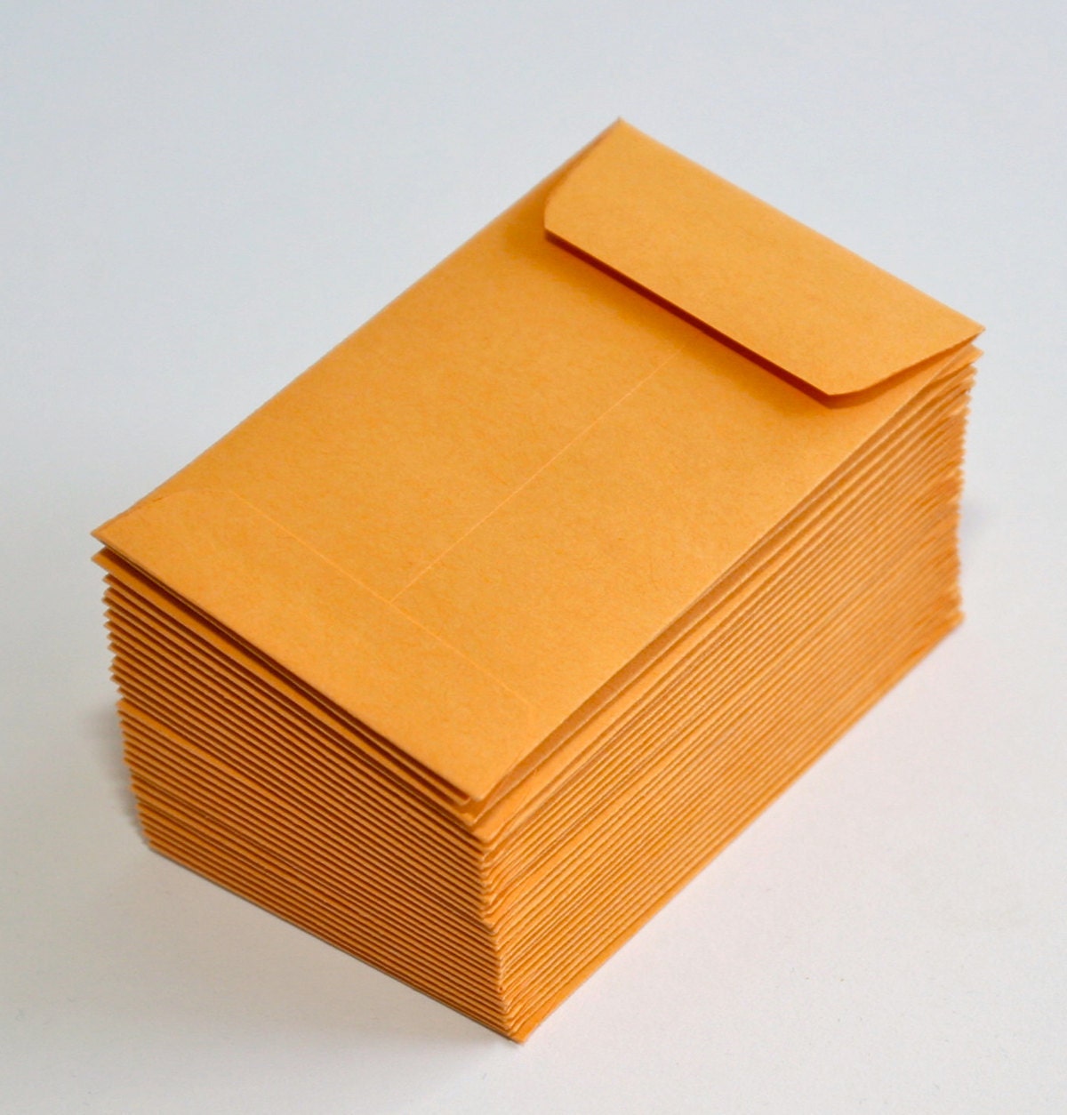 100 Small Kraft Envelopes 2.5" x 4.25" (63.5mm x 108mm)