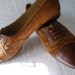 FERRAGAMO.Dainty BROGUE style Brown Suede ,calf and Lizard Lace up SHOES