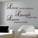 Live Laugh Love Wall Decal Vinyl Sticker Quote Art  Living Room Dining Room Decor mothers day gifts for mom or your mother