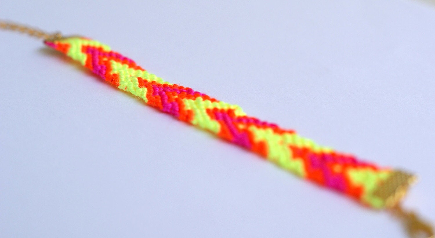 Bright Neon Friendship Bracelet.