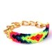 Chunky Chain Friendship Bracelet in Bright Neons.