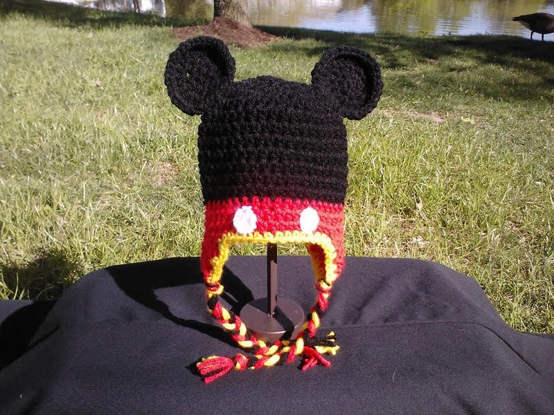 Mickey Mouse Earflap Hat