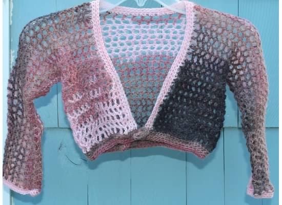 Crochet Lacy Mohair Shrug