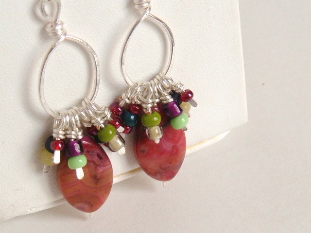 Boho Artisan Hoop Earrings